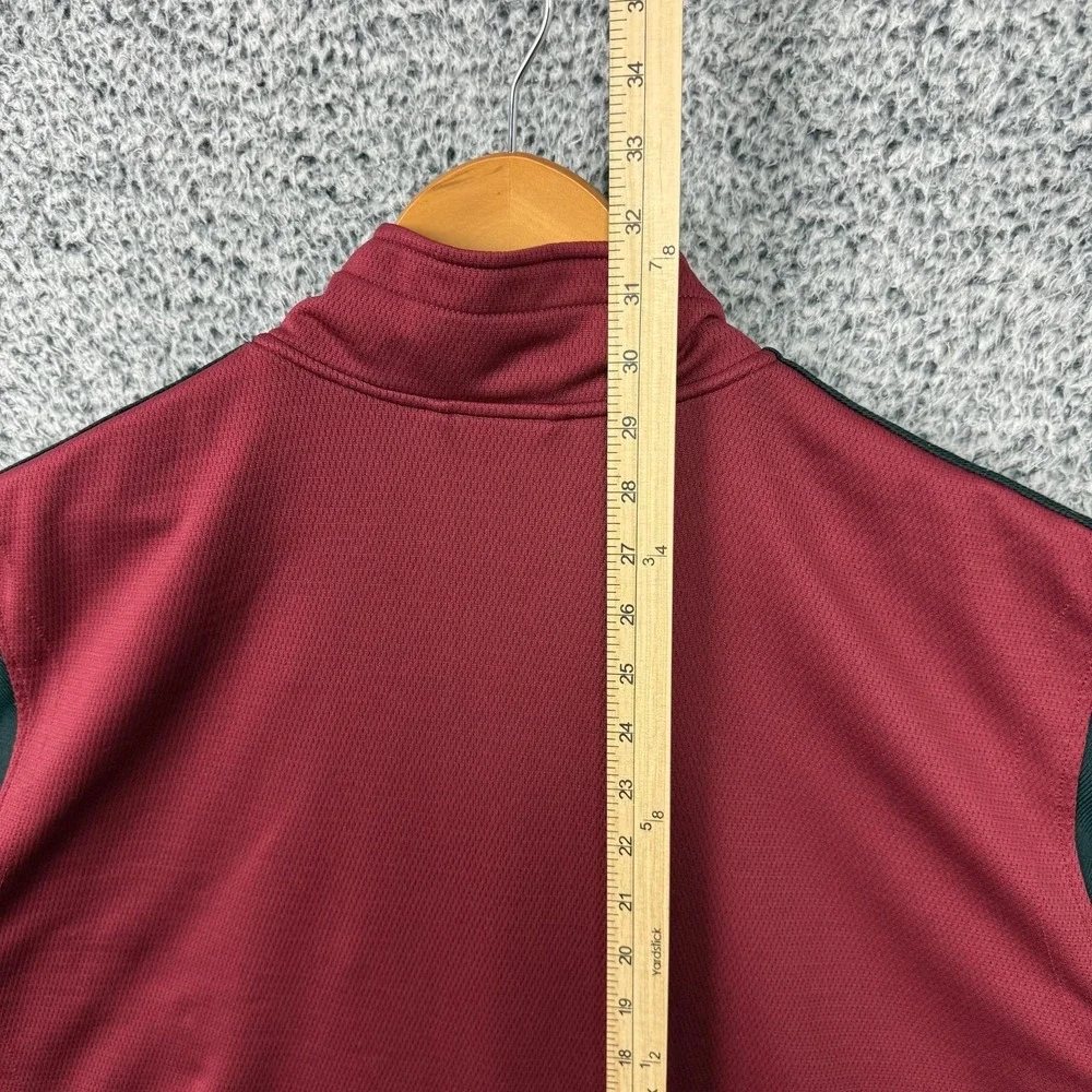 Vintage Y2K Adidas Jacket Mens 2XL Red Black 3-Stripes Track Full Zip Adult XXL
